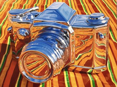 Lining Up Nicely - a Paint Artowrk by Lucretia Torva